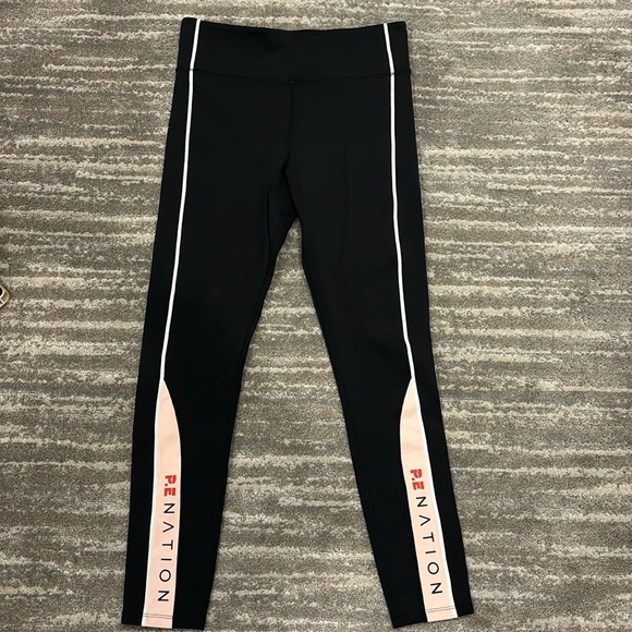 P.e Nation direct drive black colorblock leggings size X Large - Picture 1 of 7